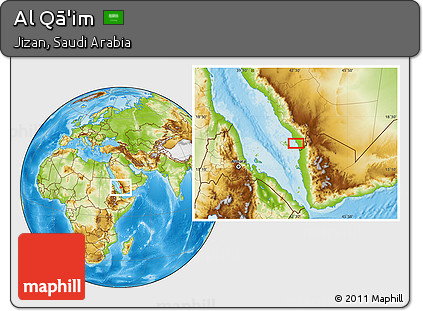 Physical Location Map of Al Qā'im