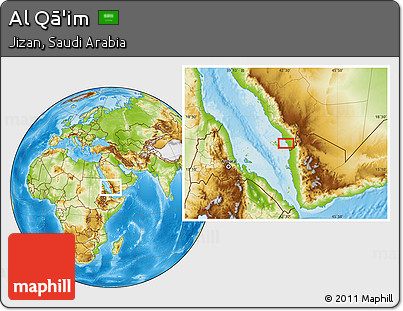 Physical Location Map of Al Qā'im