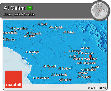 Political Panoramic Map of Al Qā'im