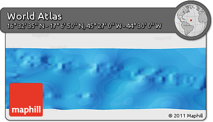 Political Panoramic Map of the Area around 16° 49' 43" N, 44° 58' 30" W