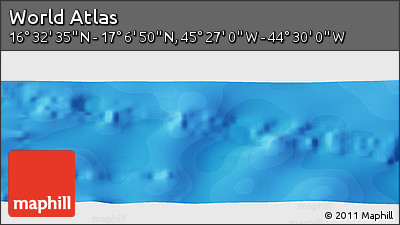 Political Panoramic Map of the Area around 16° 49' 43" N, 44° 58' 30" W