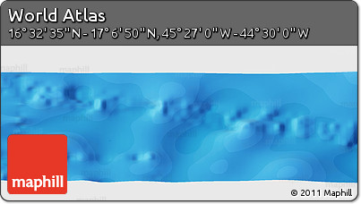 Political Panoramic Map of the Area around 16° 49' 43" N, 44° 58' 30" W