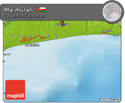 Physical Map of Ma`mūrah