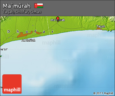 Physical Map of Ma`mūrah
