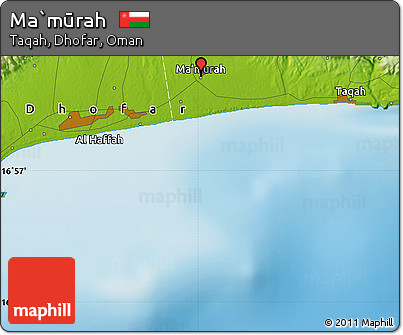 Physical Map of Ma`mūrah