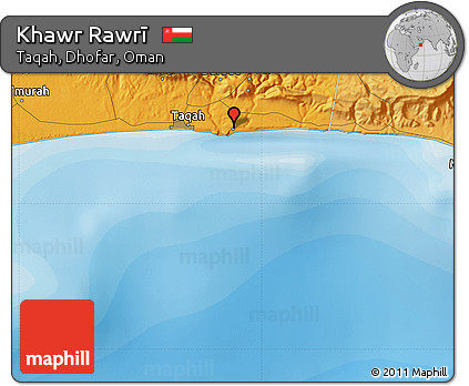 Political Map of Khawr Rawrī