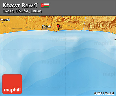 Political Map of Khawr Rawrī