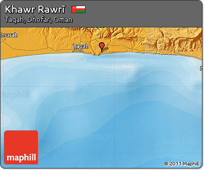 Political Map of Khawr Rawrī