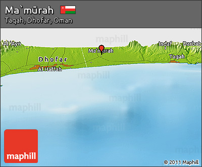 Physical Panoramic Map of Ma`mūrah