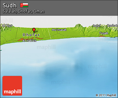 Physical Panoramic Map of Sudh