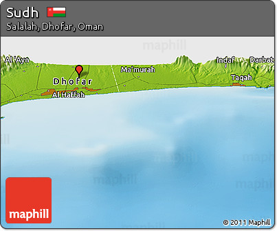 Physical Panoramic Map of Sudh