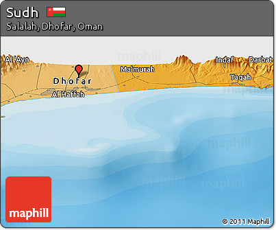 Political Panoramic Map of Sudh