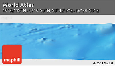 Physical Panoramic Map of the Area around 16° 49' 43" N, 56° 10' 29" E