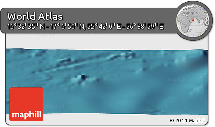 Satellite Panoramic Map of the Area around 16° 49' 43" N, 56° 10' 29" E