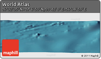 Satellite Panoramic Map of the Area around 16° 49' 43" N, 56° 10' 29" E