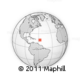 Outline Map of the Area around 16° 49' 43" N, 56° 52' 30" W, rectangular outline