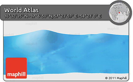 Physical Panoramic Map of the Area around 16° 49' 43" N, 57° 52' 30" E