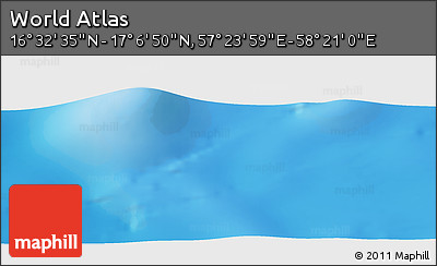 Physical Panoramic Map of the Area around 16° 49' 43" N, 57° 52' 30" E