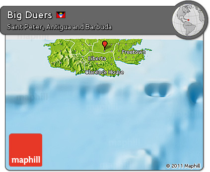 Physical 3D Map of Big Duers