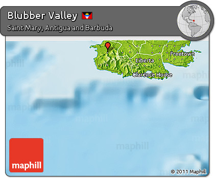 Physical 3D Map of Blubber Valley