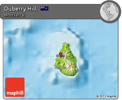 Physical 3D Map of Duberry Hill