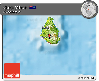 Physical 3D Map of Glen Mhor