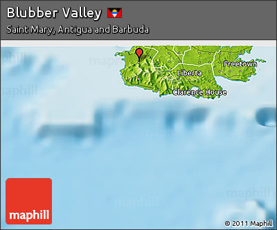 Physical 3D Map of Blubber Valley