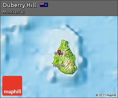 Physical 3D Map of Duberry Hill