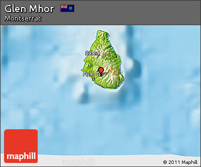 Physical 3D Map of Glen Mhor