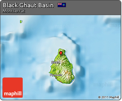 Physical 3D Map of Black Ghaut Basin