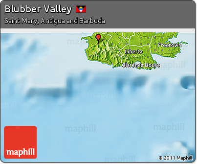 Physical 3D Map of Blubber Valley