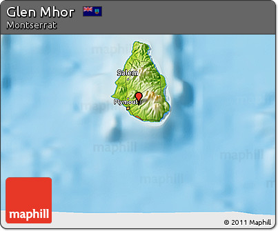 Physical 3D Map of Glen Mhor