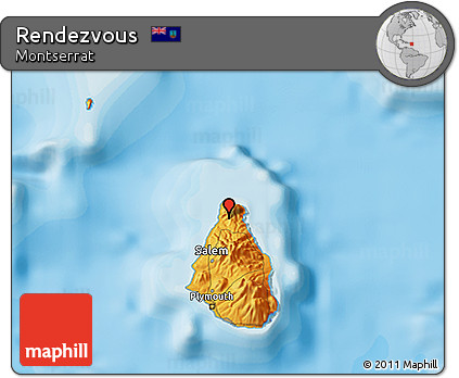 Political 3D Map of Rendezvous