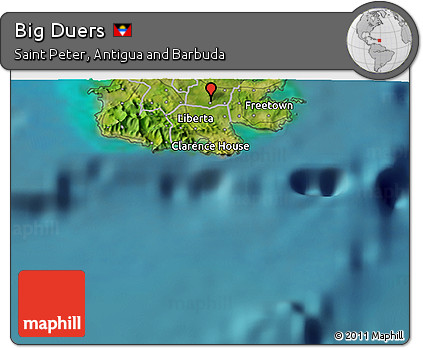 Satellite 3D Map of Big Duers