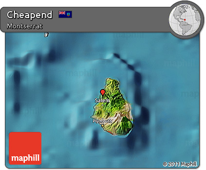 Satellite 3D Map of Cheapend