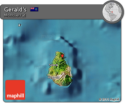 Satellite 3D Map of Gerald's