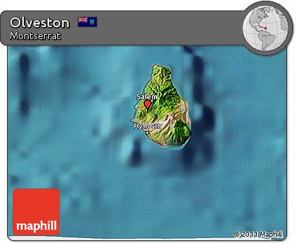 Satellite 3D Map of Olveston