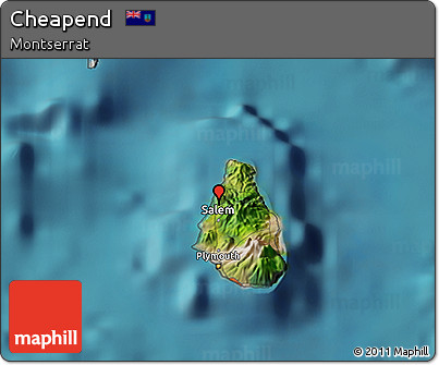 Satellite 3D Map of Cheapend