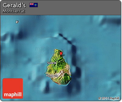 Satellite 3D Map of Gerald's