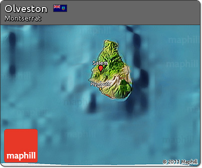 Satellite 3D Map of Olveston