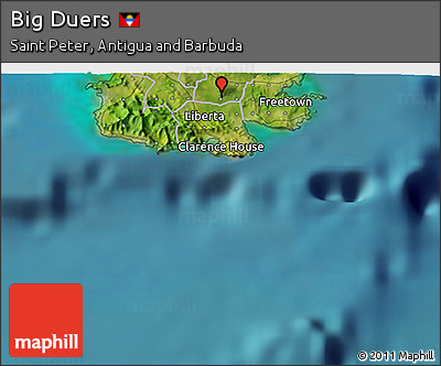 Satellite 3D Map of Big Duers