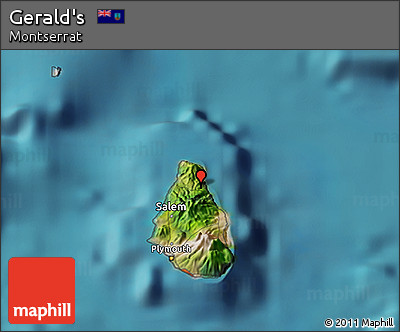 Satellite 3D Map of Gerald's