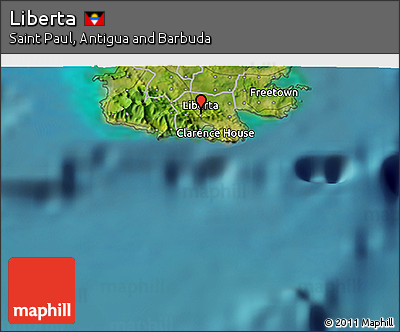 Satellite 3D Map of Liberta