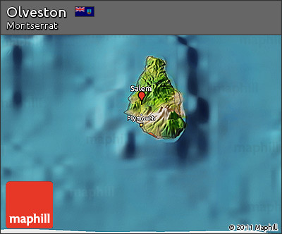 Satellite 3D Map of Olveston