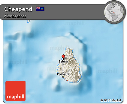 Shaded Relief 3D Map of Cheapend