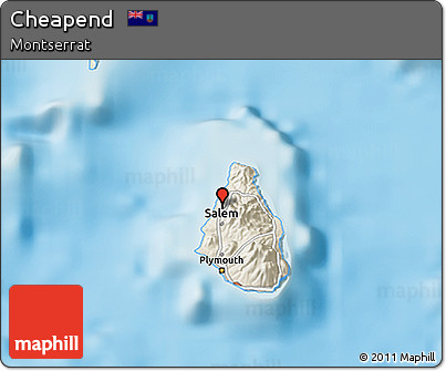 Shaded Relief 3D Map of Cheapend