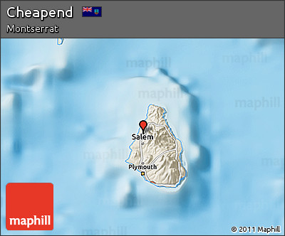 Shaded Relief 3D Map of Cheapend