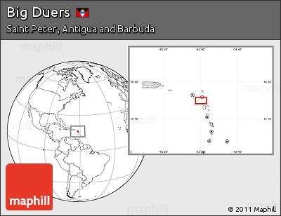 Blank Location Map of Big Duers