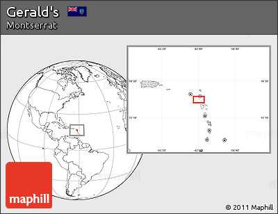 Blank Location Map of Gerald's