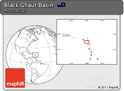 Blank Location Map of Black Ghaut Basin